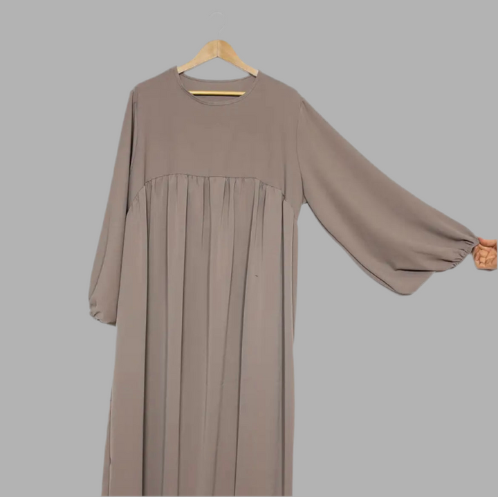 Abaya Lina mit Puffärmeln aus Medina-Seide