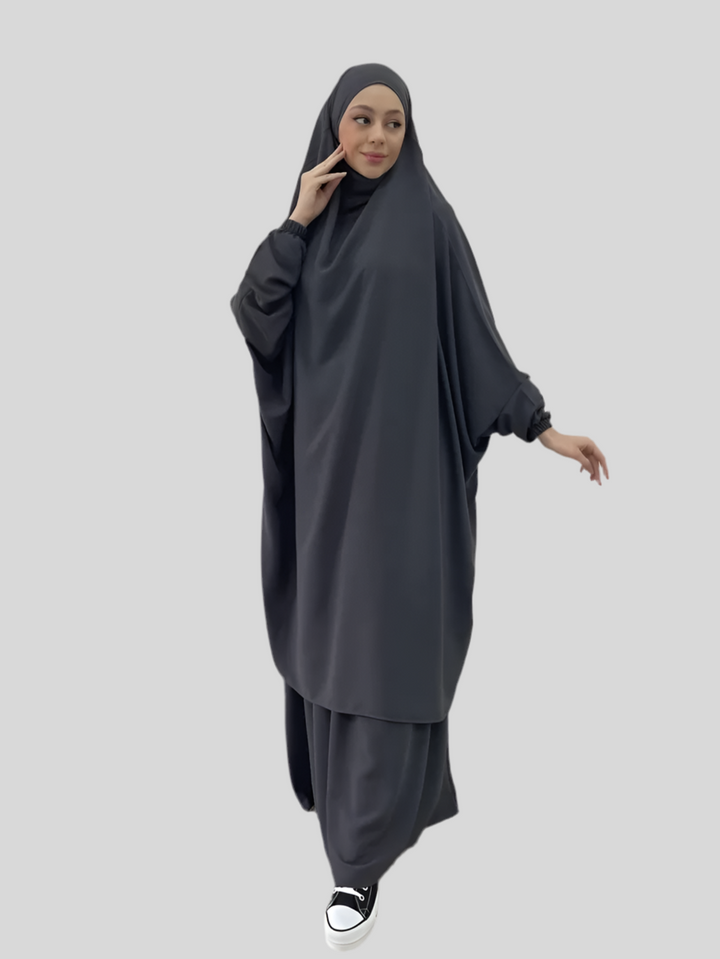 Jilbab 2 pièces de haute qualité