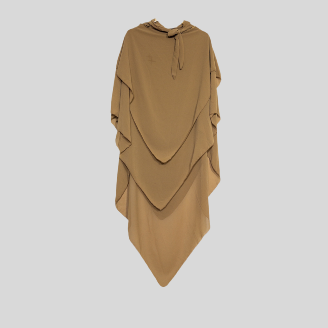 Khimar Muna 3 Stufig aus Chiffon