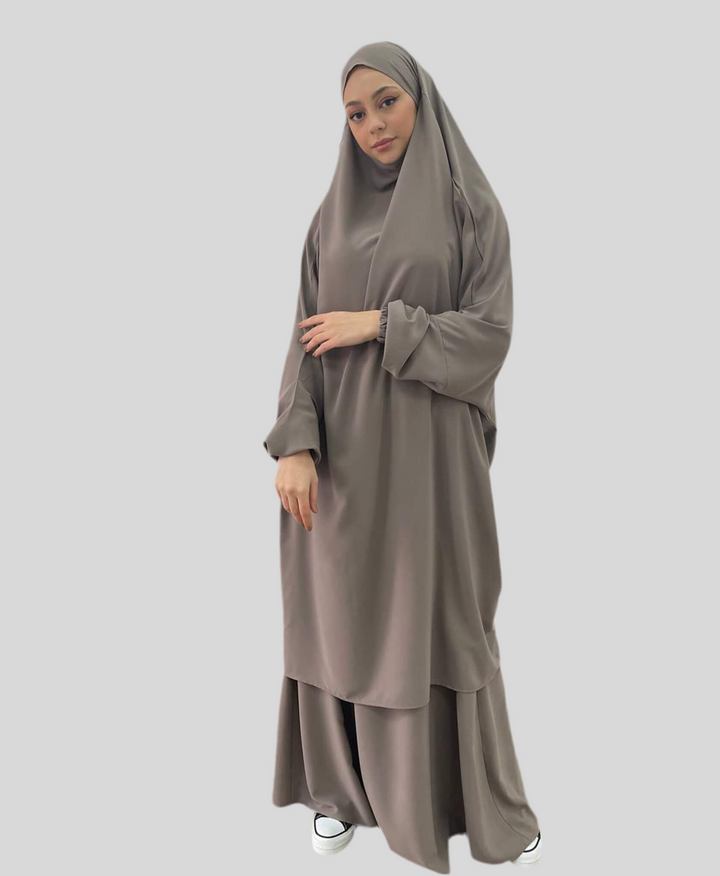 Jilbab 2 pièces de haute qualité