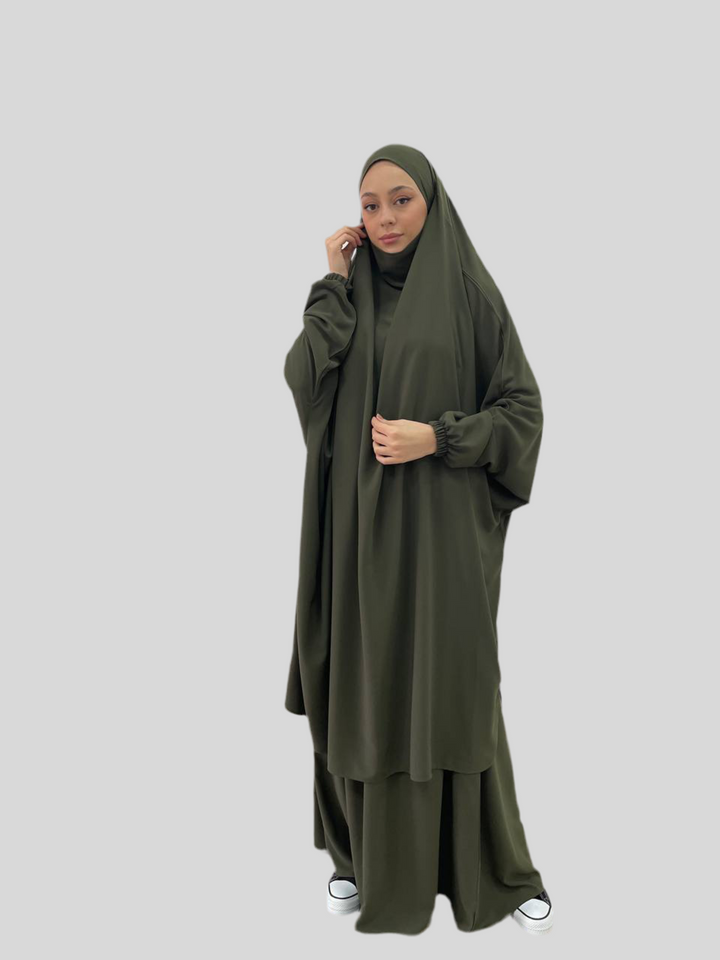 Jilbab 2 pièces de haute qualité