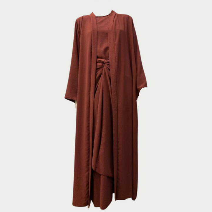 Ensemble abaya trois pièces Safiya