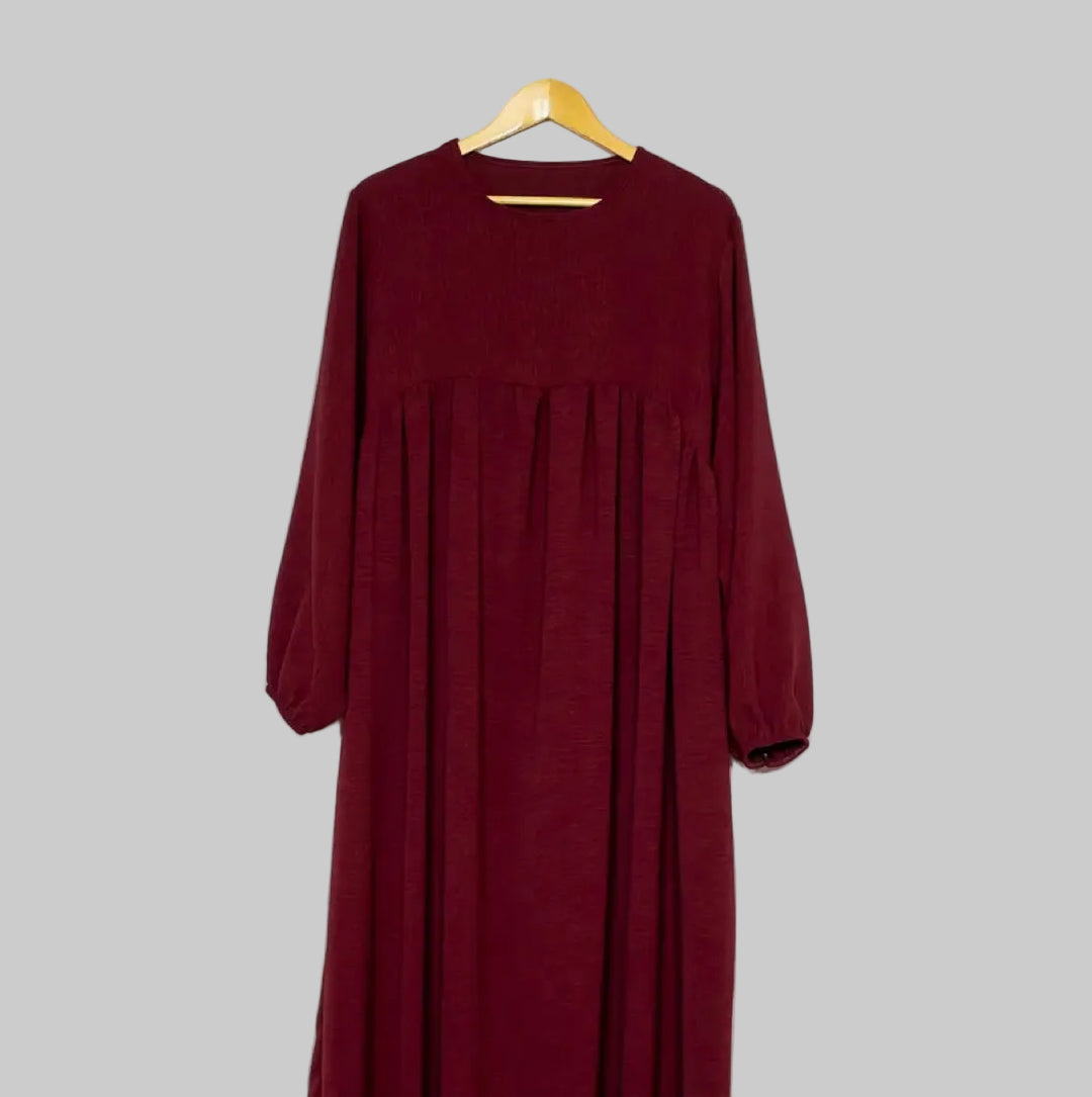 Abaya Lina à manches bouffantes