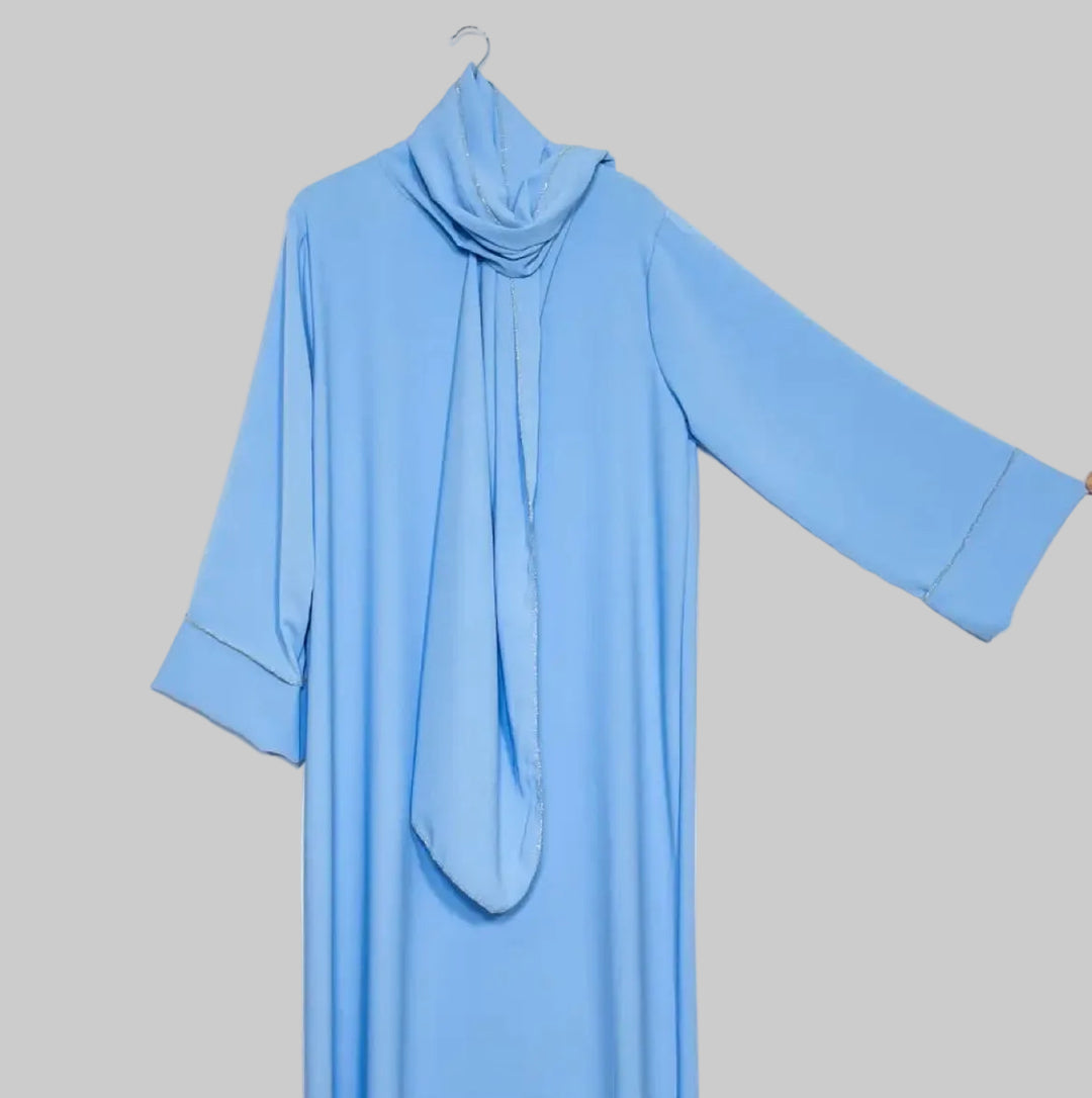 Abaya Safira avec hijab attaché