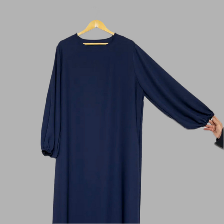 Abaya Malika gemaakt van Medina zijde met ballonmouwen